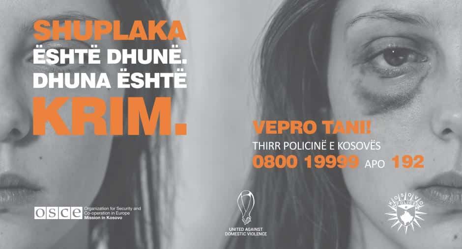 OSCE Mission, Kosovo Police launch joint campaign against domestic violence